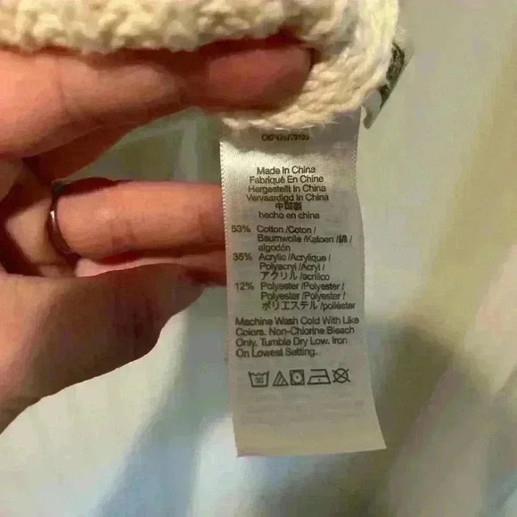 Madewell textured stitch, chunky knit button front cardigan sz MED. fall classic - Picture 10 of 12